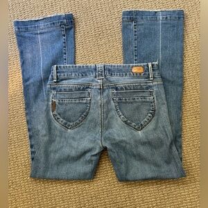 Paige Bootcut Low Rise Jeans